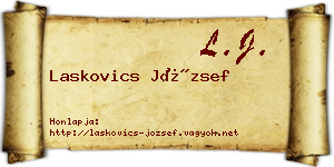 Laskovics József névjegykártya